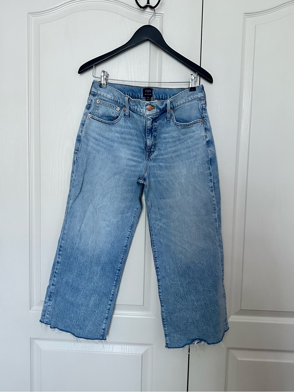 J.Crew Wide Leg Crop Light Denim Jean
